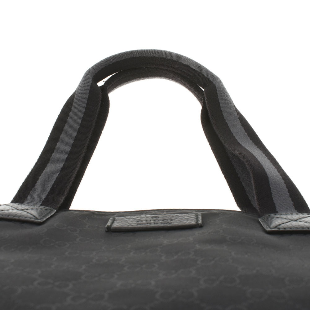 Gucci Tote Nylon GG Bag Black - Picture 4 of 11